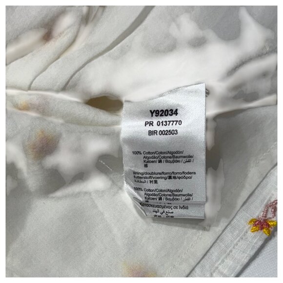 CARREMENT BEAU - MINI DRESS OFF WHITE/PINK WITH EMBROIDERIES - Picture 6 of 6